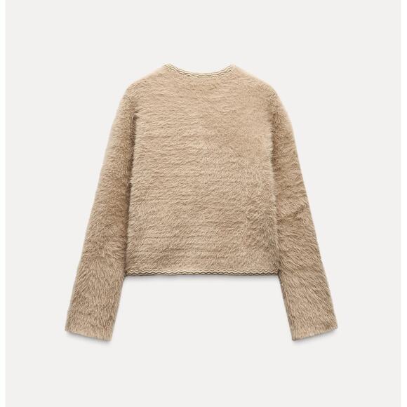 RARE!!! ZARA Faux Fur Cardigan NWT - Picture 9 of 9